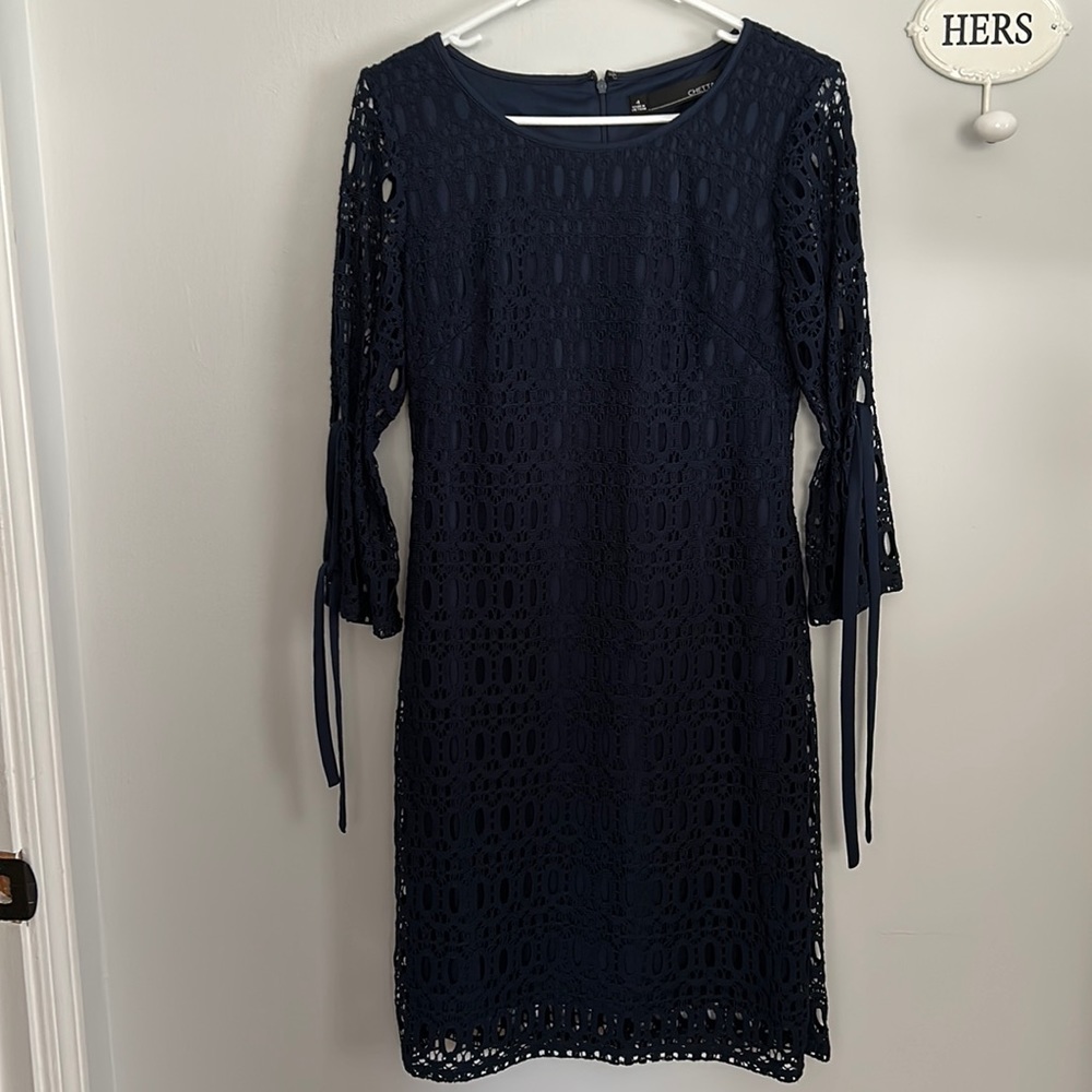 Chetta B Lace 3/4 sleeve dress worn once